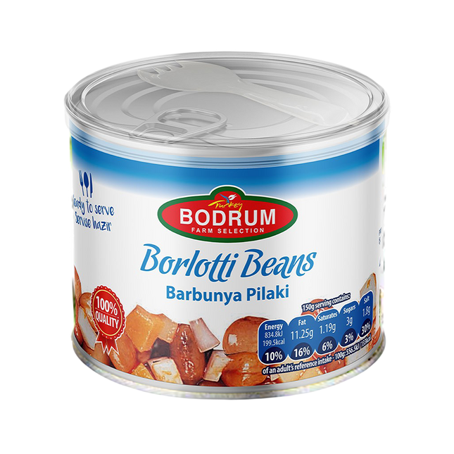 BODRUM Ready Meal - Borlotti Beans in Tomato Sauce 400g - Longdan Official