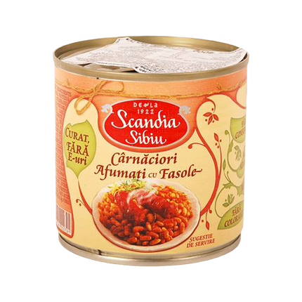SCANDIA SIBIU Smoked Sausages with Beans 400g - Longdan Official