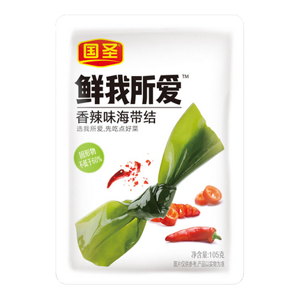 GUO SHENG Seaweed Knot - Chilli flavour 106g - Longdan Official