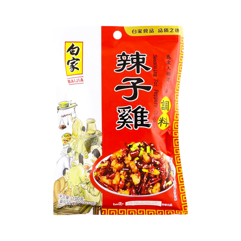BAI JIA Condiment - Red Pepper Chicken 100g - Longdan Official