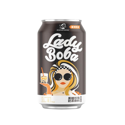 MADAM HONG Lady Boba Brown Sugar Bubble  315ml - Longdan Official