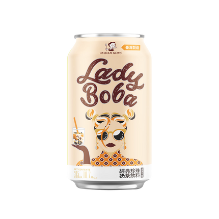MADAM HONG Lady Boba Bubble Tea 315ml - Longdan Official