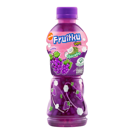 DEEDO Fruitku Grape Juice Flavor With Nata De Coco 280ml (Case 24)