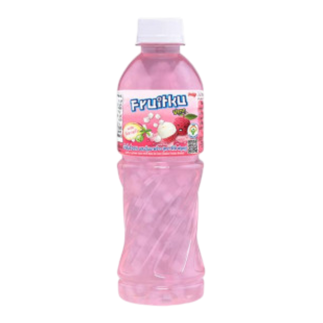DEEDO Fruitku Lychee Juice Flavor With Nata De Coco 280ml (Case 24)