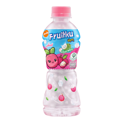 DEEDO Fruitku Lychee Juice Flavor With Nata De Coco 280ml (Case 24)
