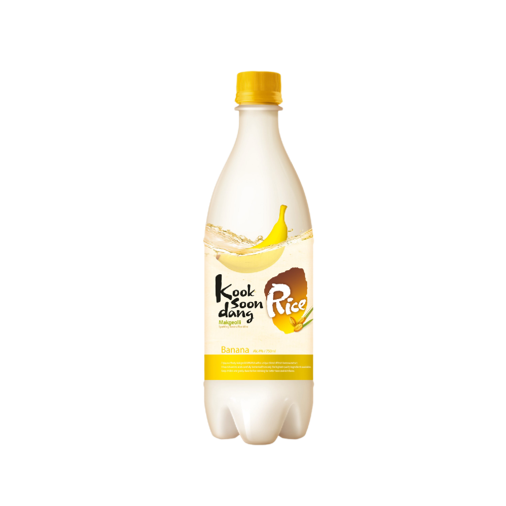 KOOKSOONDANG Rice Makgeolli Banana 750ml (Alc 4%) (Case 20)