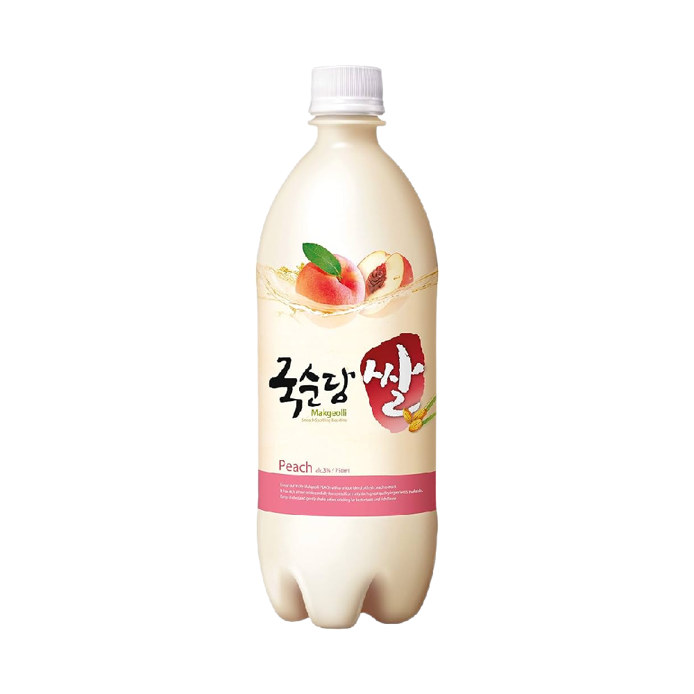 KOOKSOONDANG Rice Makgeolli Peach 750ml (Alc 3%) (Case 20)