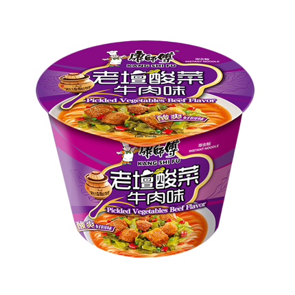 KANG SHI FU Bowl Pickled Vegetables Beef 122g - Longdan Official