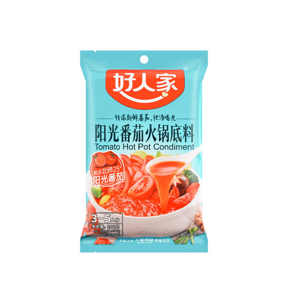HAO REN JIA Tomato Hotpot Condiment 200g (Case 30)