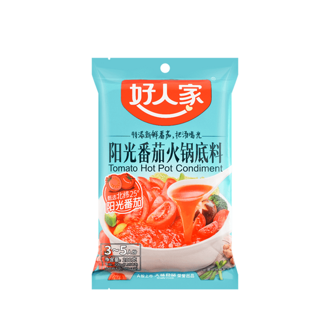 HAO REN JIA Tomato Hotpot Condiment 200g (Case 30)