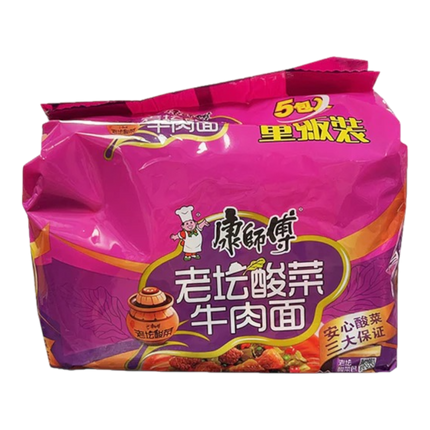 MASTER KONG KSF Noodles - Pickled Vegetables Beef 117g (Case 30)