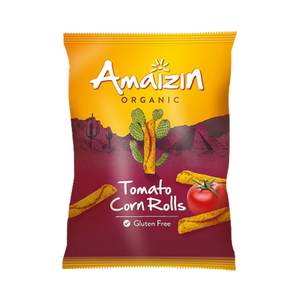 AMAIZIN Organic Tomato Corn Rolls 100g (Case 14)