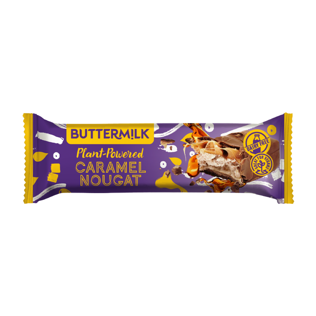BUTTERMILK Plant Powered Caramel Nougat Snack Bar 50g - Longdan Official