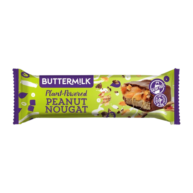BUTTERMILK Plant Powered Peanut Nougat Snack Bar 50g - Longdan Official