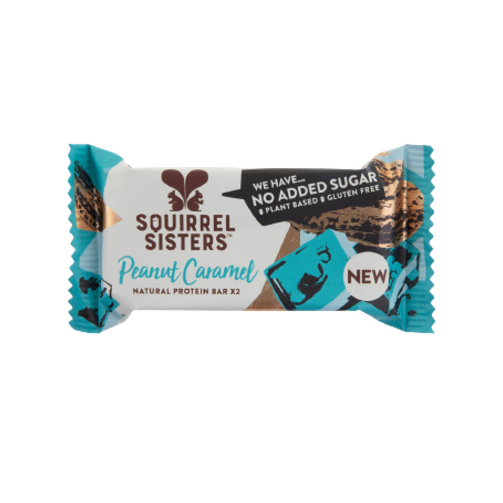 SQUIRREL SISTERS Peanut Caramel Snack Bar 40g (Case 16)