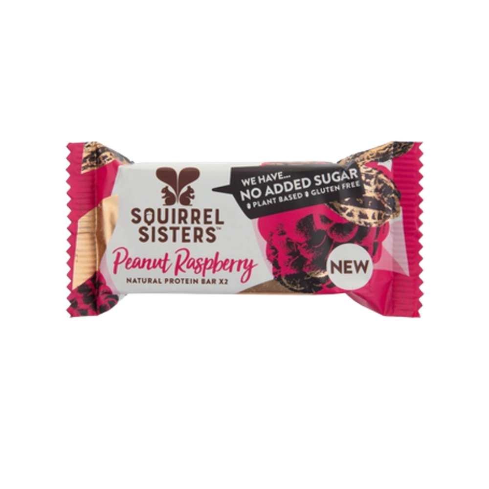 SQUIRREL SISTERS Peanut Raspberry Snack Bar 40g - Longdan Official