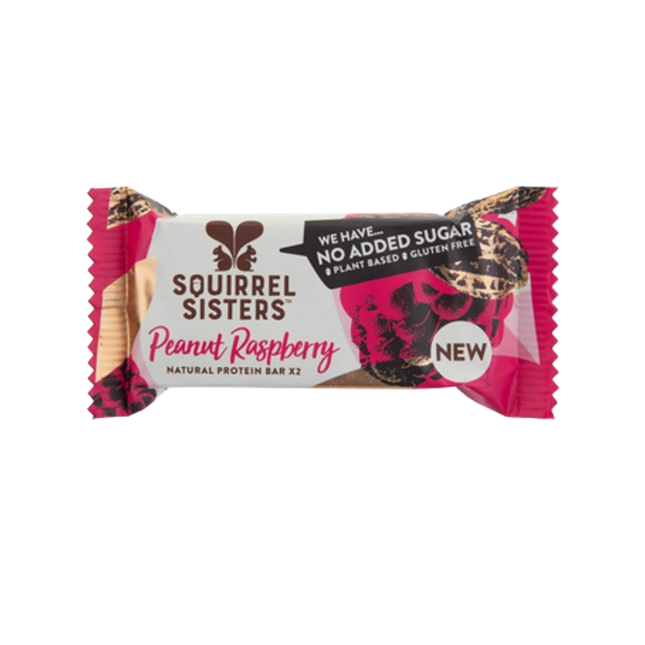 SQUIRREL SISTERS Peanut Raspberry Snack Bar 40g - Longdan Official