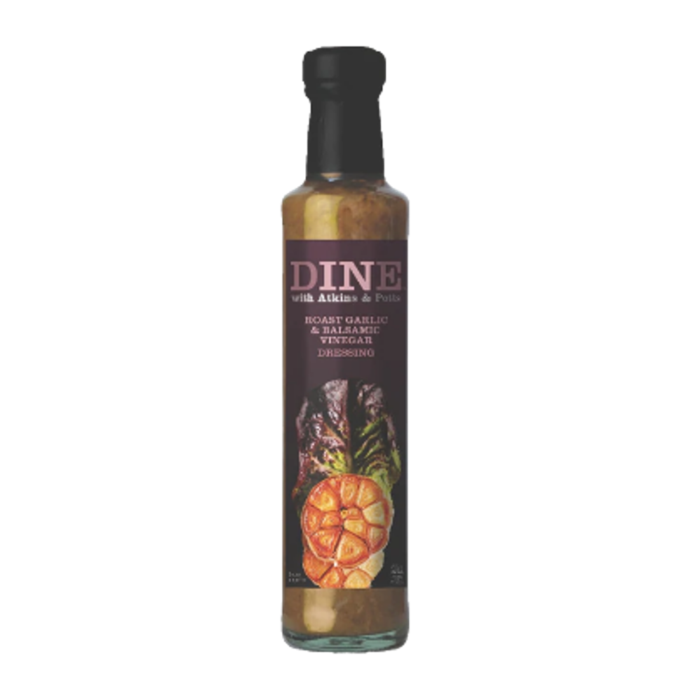 ATKINS & POTTS Garlic & Balsamic Dressing 245g (Case 6)