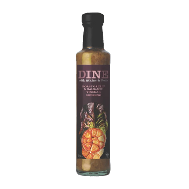 ATKINS & POTTS Garlic & Balsamic Dressing 245g (Case 6)