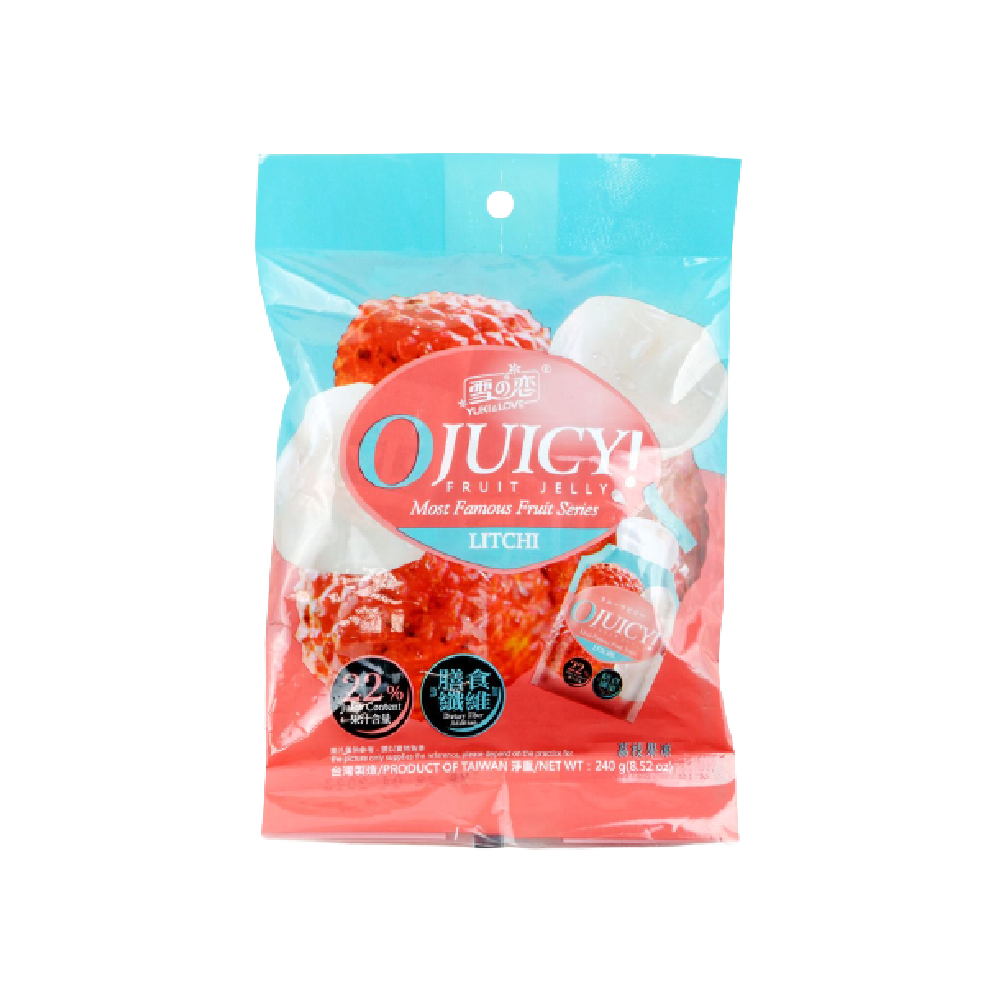YUKI & LOVE - OJUICY! - Litchi Jelly 240g - Longdan Official