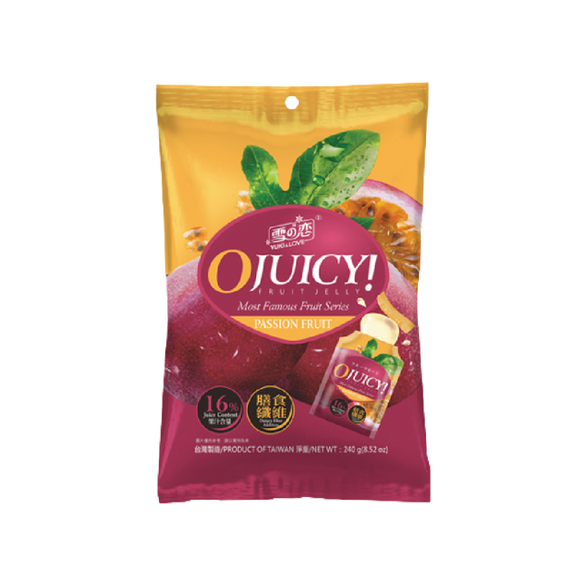 YUKI & LOVE - OJUICY! - Passion Fruit Jelly 240g - Longdan Official