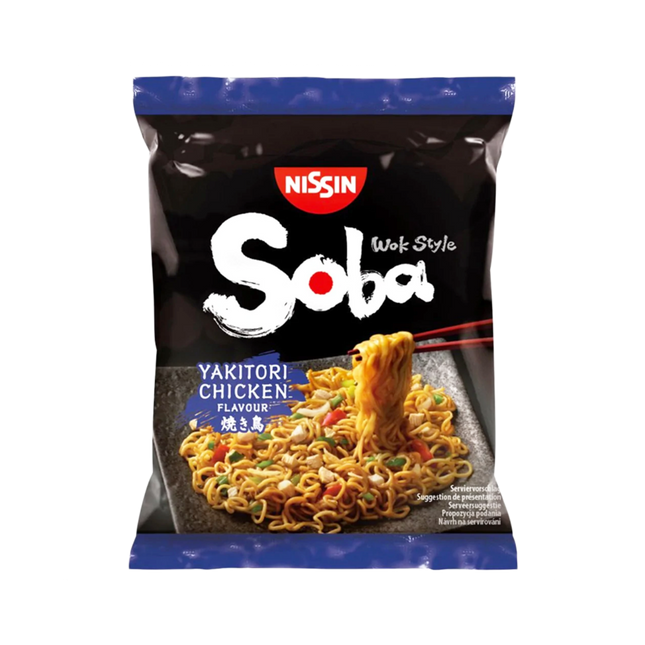 NISSIN EU Soba Bag Yakitori Chicken 110g (Case 9)