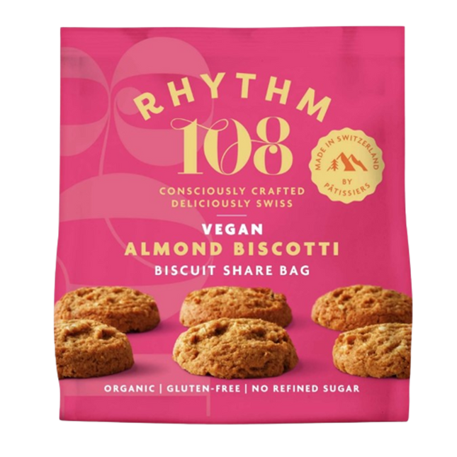 RHYTHM 108 Biscuit Almond Biscotti 135g (Case 8)