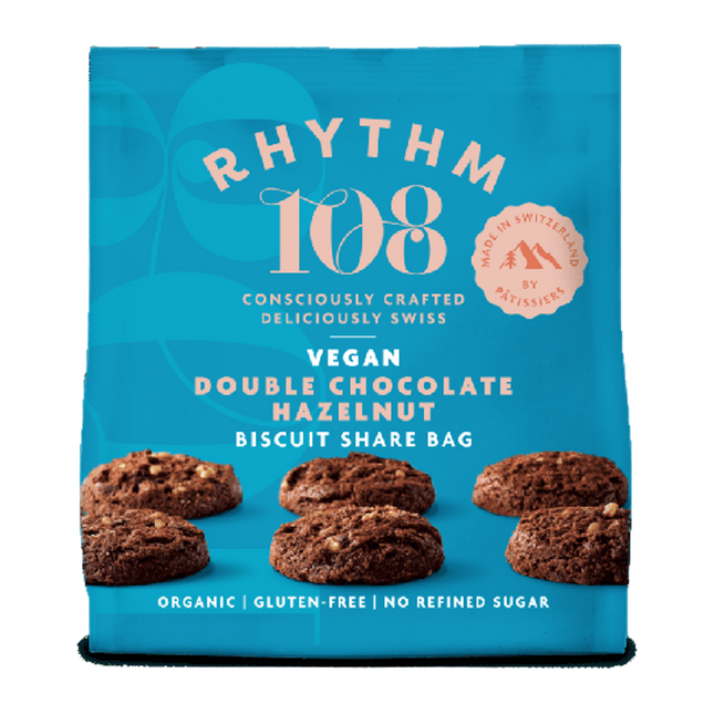 RHYTHM 108 Biscuit Double Choc Hazelnut 135g - Longdan Official