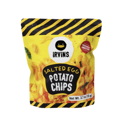 IRVINS Salted Egg Potato Chips 105g (Case 24)