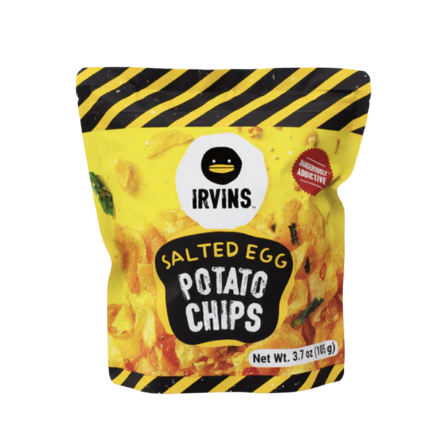 IRVINS Salted Egg Potato Chips 105g (Case 24)