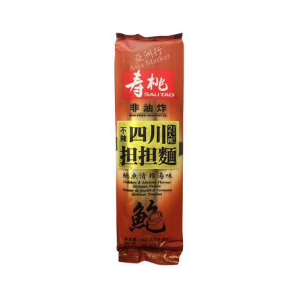 SAUTAO Noodles Sichuan Spicy - Chicken & Abalone 160g - Longdan Official