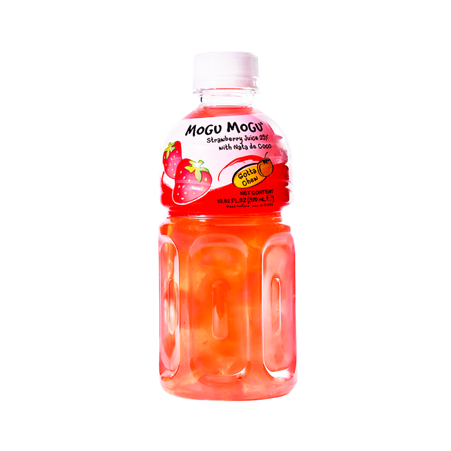 MOGU MOGU Nata De Coco Drink - Strawberry Flavour 320ml - Longdan Official