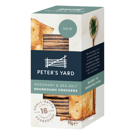 PETER'S YARD Sourdough Crackers - Rosemary & Sea Salt 90g - Longdan Official