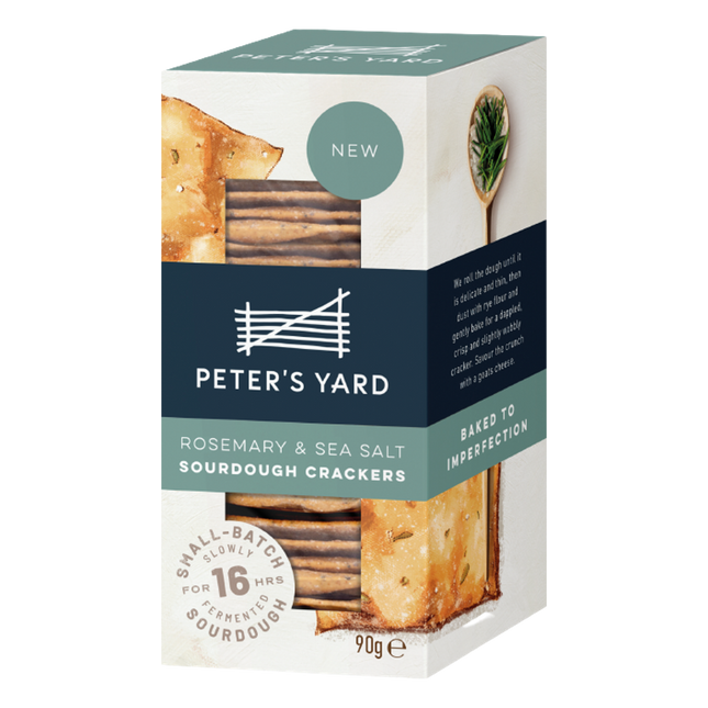 PETER'S YARD Sourdough Crackers - Rosemary & Sea Salt 90g - Longdan Official