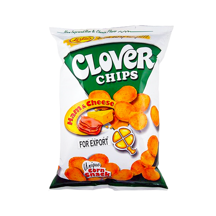 LESLIE'S Clover Chips - Ham & Cheese Flavour 85g (Case 35)