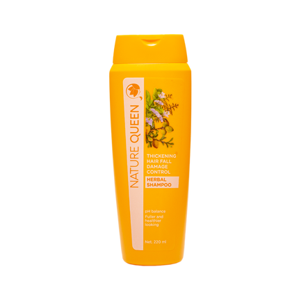 Nature Queen Thickening Hair fall Damage control Herbal Shampoo 220ml - Longdan Official