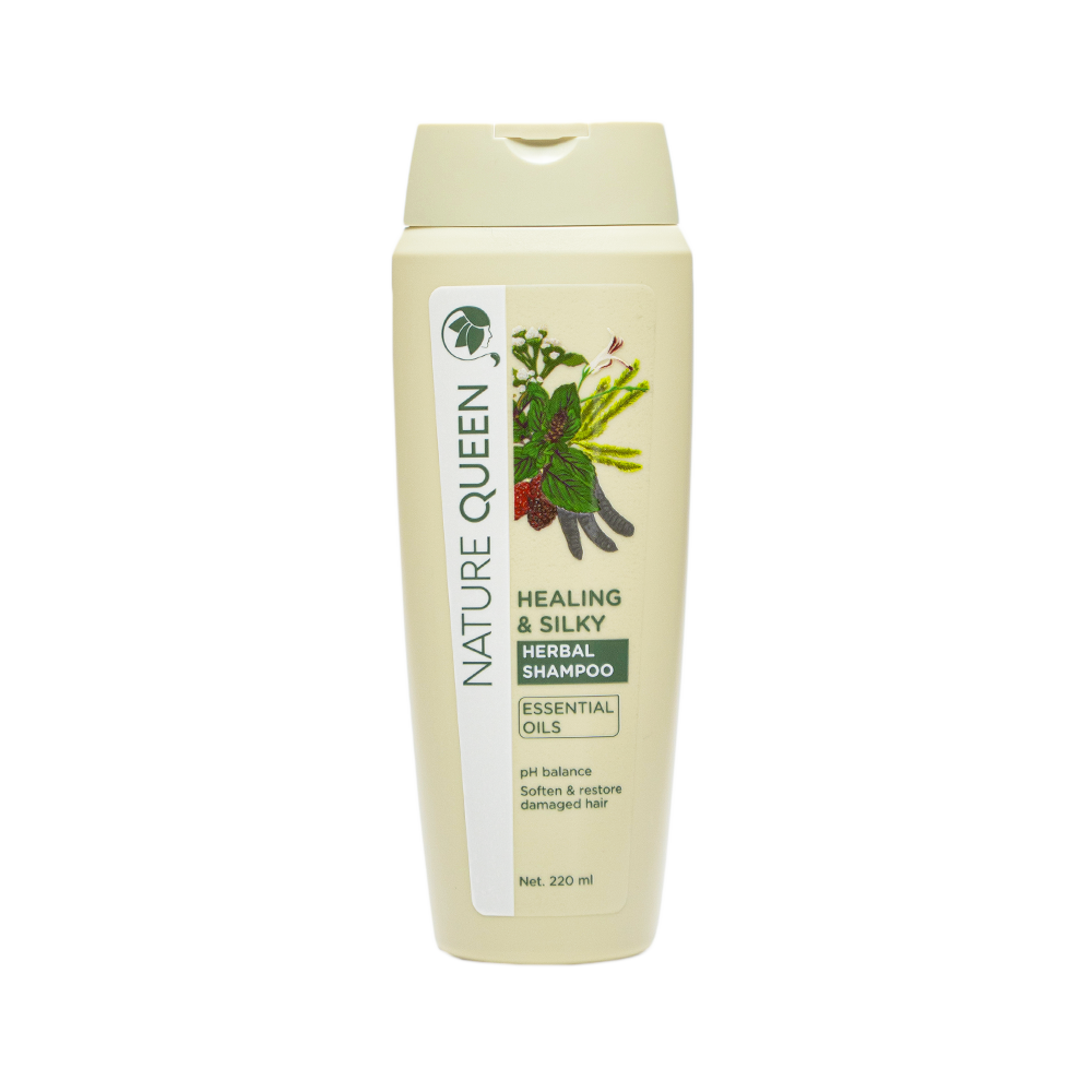 Nature Queen Healing & Silky Herbal Shampoo ESSENTIAL OIL 220ml - Longdan Official