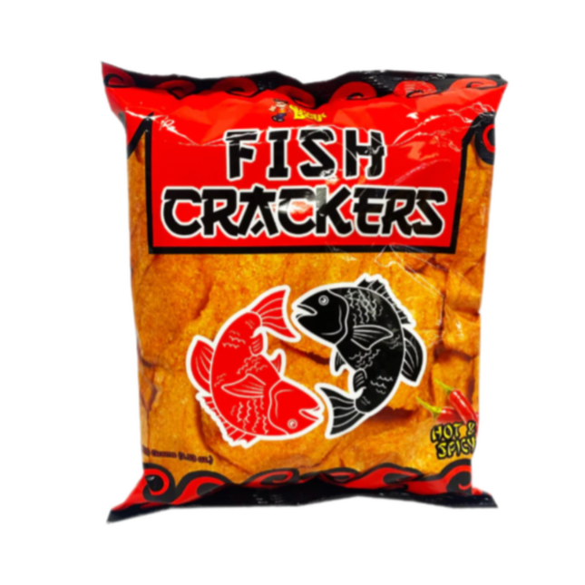 CHICK BOY Fish Crackers - Hot & Spicy 100g (Case 24)