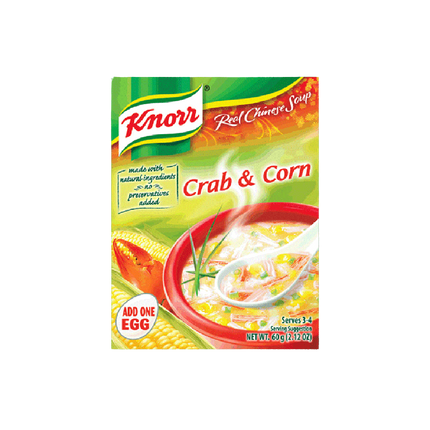 KNORR Crab & Sweet Corn Soup Mix 60g - Longdan Official