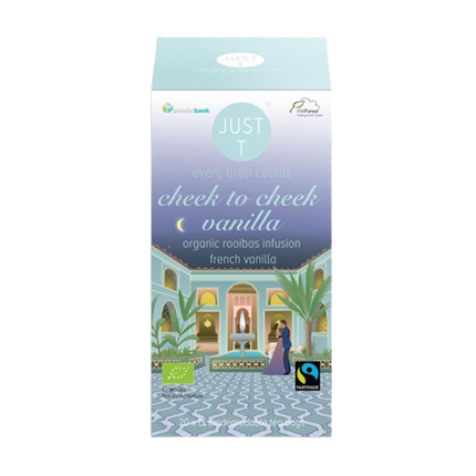 JUST T Cheek To Cheek Vanilla Organic 20bags (Case 6)