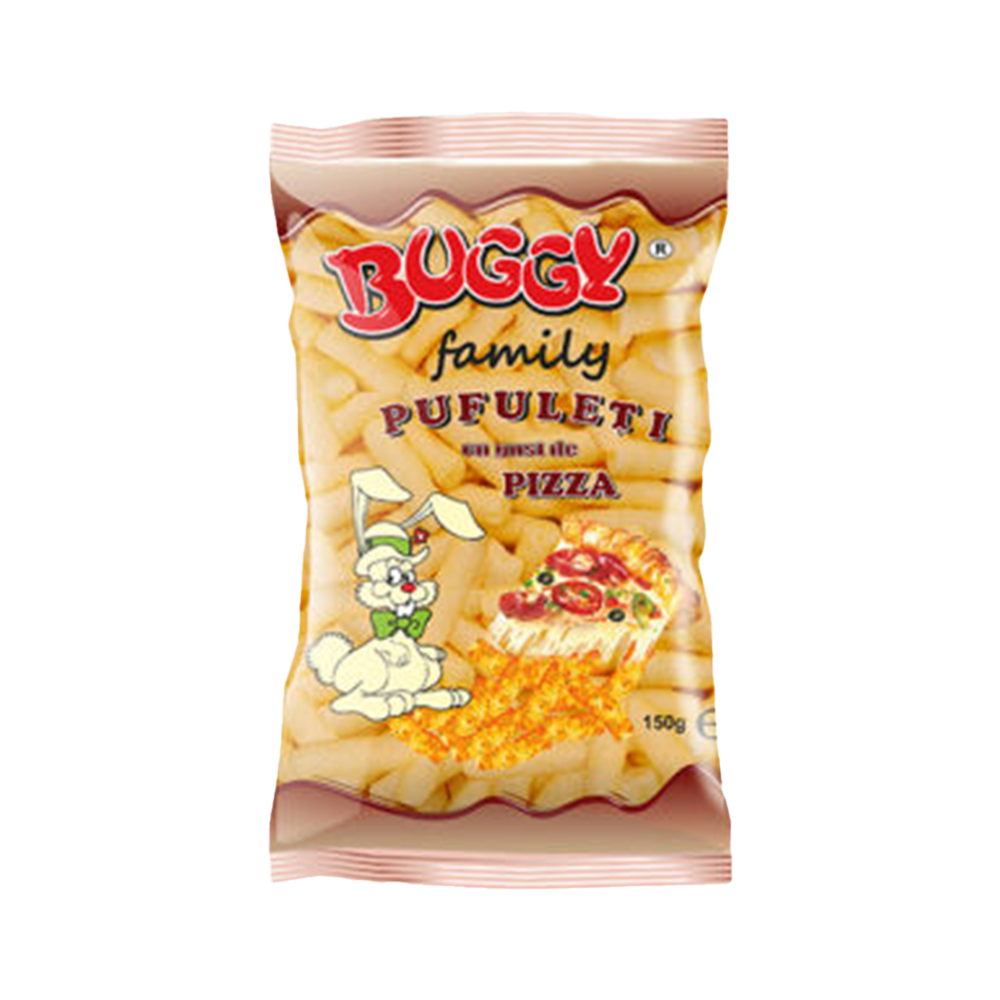 BUGGY FAMILY Pizza Corn Flips 180g (Case 10)