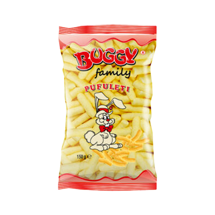 BUGGY FAMILY Salted Corn Flips 150g (Case 10)