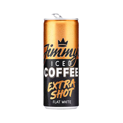 JIMMYS Iced Coffee Extra Shot Flat White 250ml (Case 12)