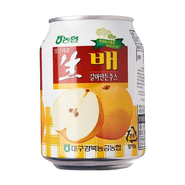 NONGHYUP Crushed Pear Juice 240ml (Case 12)