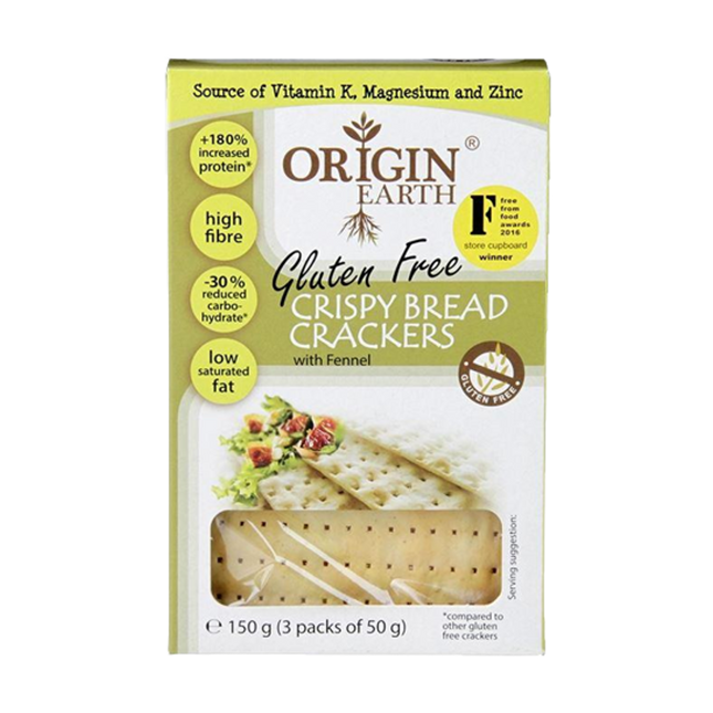 ORIGIN EARTH Gluten Free Crackers Sesame 150g - Longdan Official