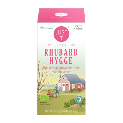 JUST T Rhubarb Hygge 20 bags (Case 6)