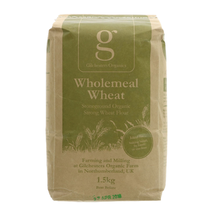 GILCHESTERS ORGANICS Strong 100% Whole Wheat Flour 1.5kg (Case 6)