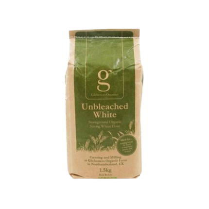 GILCHESTERS ORGANICS Strong White Wheat Flour 1.5kg (Case 6)