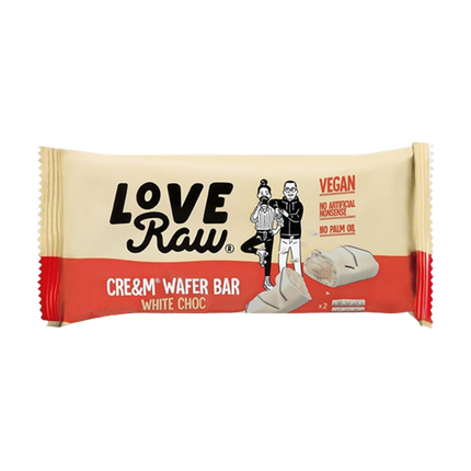 LOVERAW Cream Filled White Choc Wafer 45g - Longdan Official