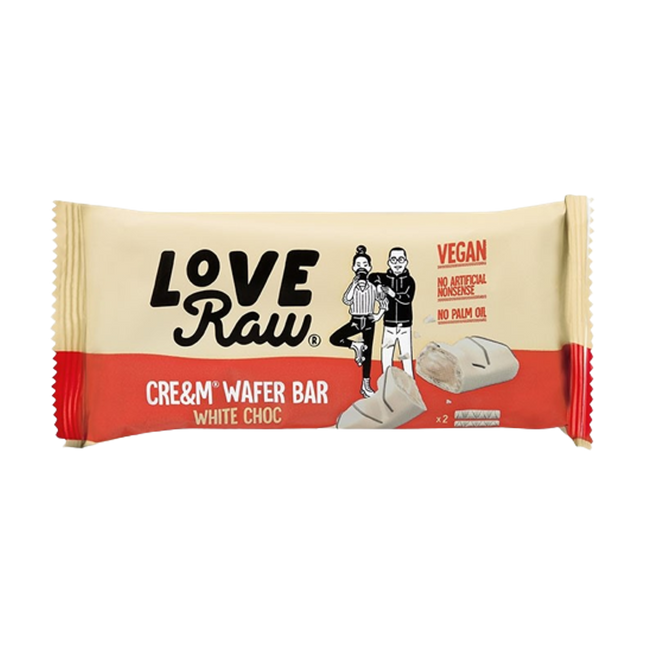 LOVERAW Cream Filled White Choc Wafer 45g - Longdan Official